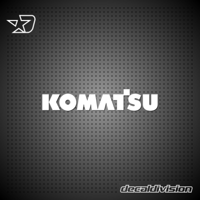 Komatsu Lettering Sticker